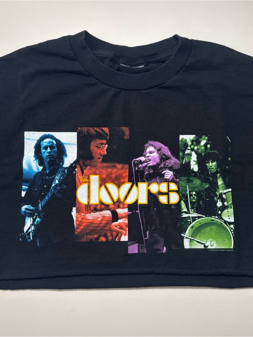 2002 THE DOORS iconic members vintage cut off rock band shirt